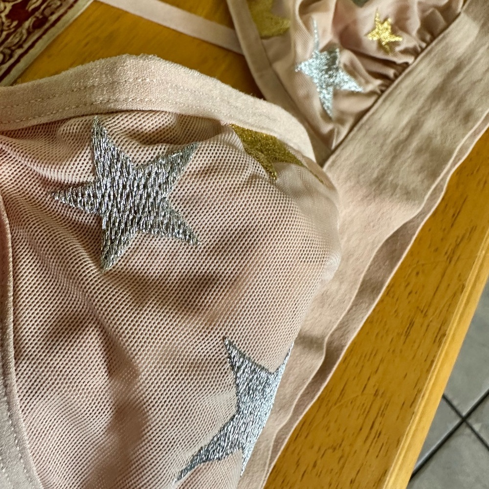 “Pink” Tan Triangle Bra - Picture 2 of 6